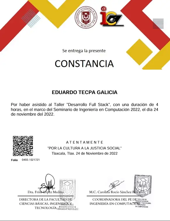 Constancia 2022